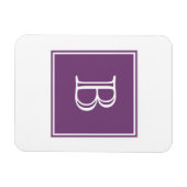 Magnet Flexible Aimant Flexi Carré violet (Horizontal)