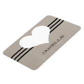 Magnet Flexible Aimant Flexi Coeur Moderne Beige (Côté Gauche)