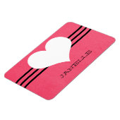 Magnet Flexible Aimant Flexi Coeur rose moderne (Côté Gauche)