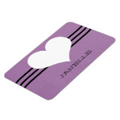 Magnet Flexible Aimant Flexi de coeur moderne violet (Côté Gauche)