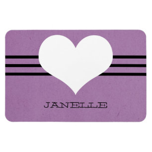 Magnet Flexible Aimant Flexi de coeur moderne violet