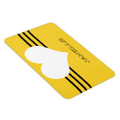 Magnet Flexible Aimant Flexi du coeur moderne jaune (Côté Droit)