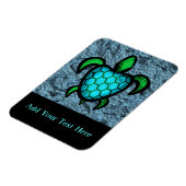 Magnet Flexible Aimant Flexi Personnalisable Tortue Bleue (Côté Gauche)