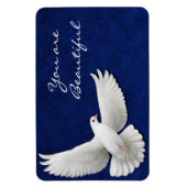 Magnet Flexible Aimant Flexi Premium Dove blanc personnalisable (Vertical)