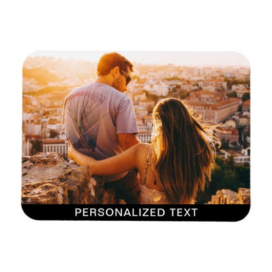 Magnet Flexible Aimant Flexibilité de votre photo et texte (Horizontal)