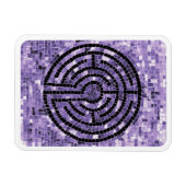 Magnet Flexible Aimant flexible 3x4 LABYRINTH VI - Blanc (Horizontal)