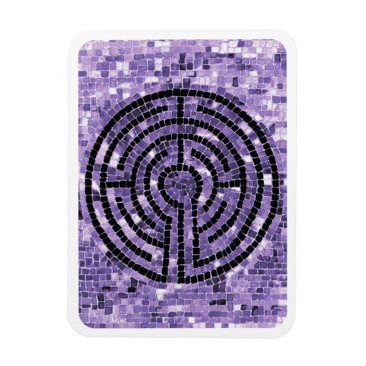 Magnet Flexible Aimant flexible 3x4 LABYRINTH VI - Blanc (Vertical)