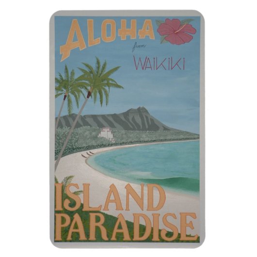Magnet Flexible Aimant flexible ALOHA (4"x6") (Vertical)