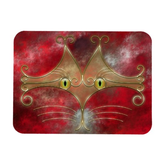 Magnet Flexible Aimant flexible aux yeux de chat (Horizontal)