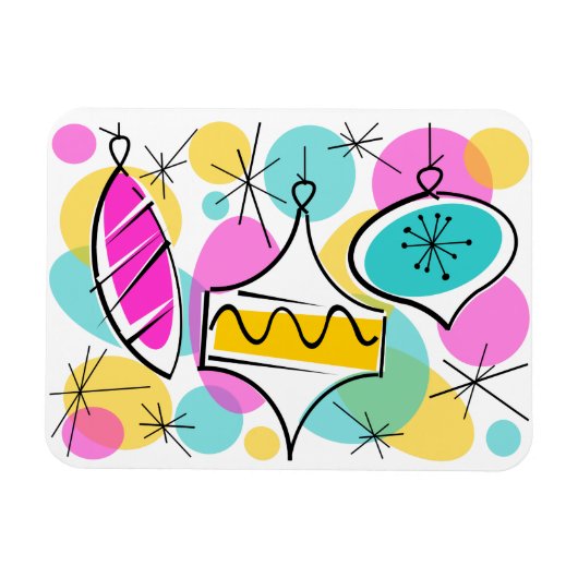 Magnet Flexible Aimant flexible Baubles Arbre Rétro (Horizontal)