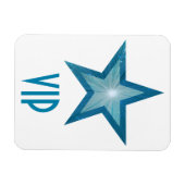 Magnet Flexible Aimant flexible Blue Star 'VIP' blanc (Horizontal)