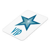 Magnet Flexible Aimant flexible Blue Star 'VIP' blanc (Côté Gauche)