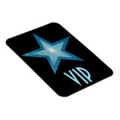 Magnet Flexible Aimant flexible Blue Star 'VIP' noir (Côté Droit)