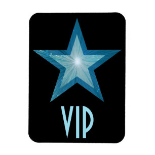 Magnet Flexible Aimant flexible Blue Star 'VIP' noir