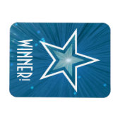 Magnet Flexible Aimant flexible Blue Star 'Winner' (Horizontal)