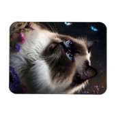 Magnet Flexible Aimant flexible Chat Birman Whimsical (Horizontal)