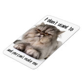 Magnet Flexible Aimant flexible Cranky Kitty, "Je ne veux pas..." (Côté Gauche)