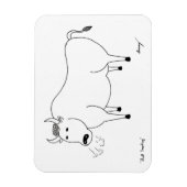 Magnet Flexible Aimant flexible d'art populaire Bull (Vertical)
