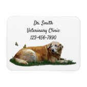 Magnet Flexible Aimant flexible de chien de race mixte du Labrador (Horizontal)