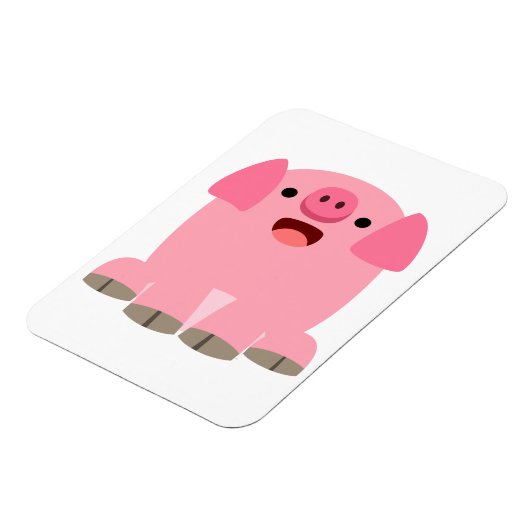 Magnet Flexible Aimant flexible de cochon de dessin mignon (Côté Gauche)