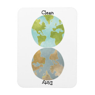 Magnet Flexible Aimant flexible de la terre propre sale