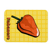 Magnet Flexible Aimant flexible de poivre chili Habanero (Horizontal)