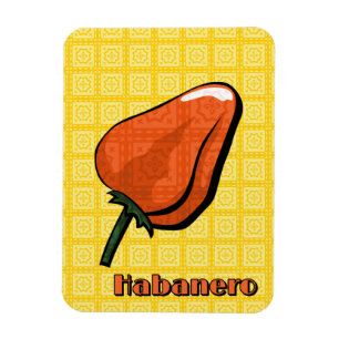Magnet Flexible Aimant flexible de poivre chili Habanero