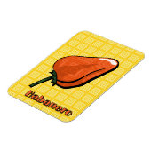 Magnet Flexible Aimant flexible de poivre chili Habanero (Côté Gauche)