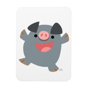 Magnet Flexible Aimant flexible de porc plein d'entrain mignon de