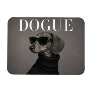 Magnet Flexible Aimant flexible de portrait de chien de mode chic