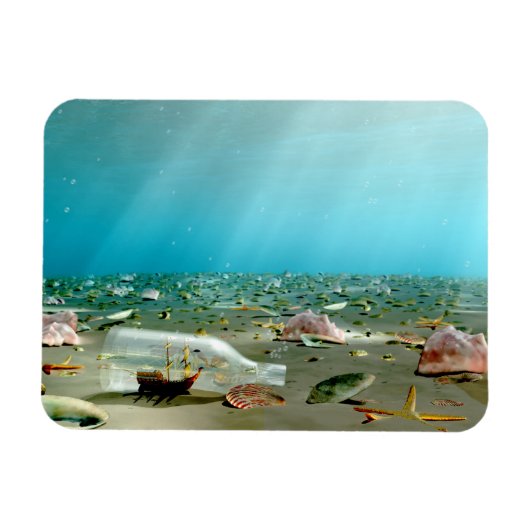 Magnet Flexible Aimant flexible d'épave livrée dans une bouteille (Horizontal)