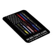 Magnet Flexible Aimant flexible "Drapeau de ligne mince premiers r (Côté Droit)