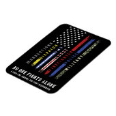 Magnet Flexible Aimant flexible "Drapeau de ligne mince premiers r (Côté Gauche)