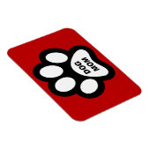 Magnet Flexible Aimant flexible Empreinte de patte maman chien (Côté Droit)