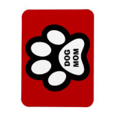 Magnet Flexible Aimant flexible Empreinte de patte maman chien (Vertical)