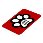 Magnet Flexible Aimant flexible Empreinte de patte maman chien (Côté Gauche)