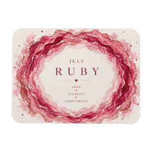 Magnet Flexible Aimant flexible en rubis, pierre de naissance de j