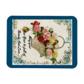 Magnet Flexible Aimant flexible floral du Nouvel An (Horizontal)