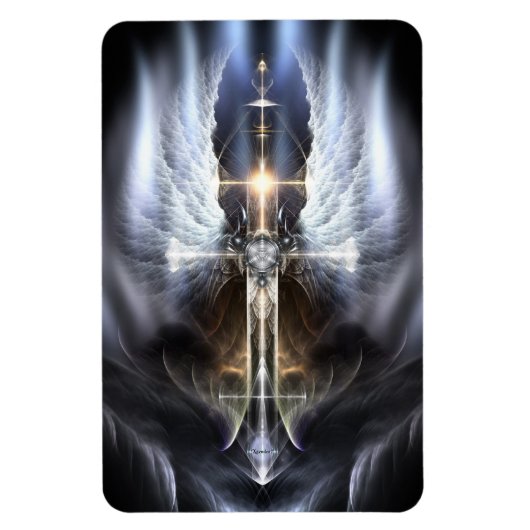 Magnet Flexible Aimant flexible Fractal Angel céleste (Vertical)
