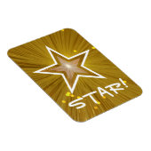 Magnet Flexible Aimant flexible "Gold" Star "STAR!" (Côté Droit)