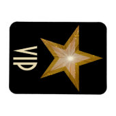 Magnet Flexible Aimant flexible "Gold" Star 'VIP' noir (Horizontal)