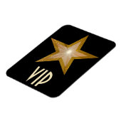 Magnet Flexible Aimant flexible "Gold" Star 'VIP' noir (Côté Gauche)
