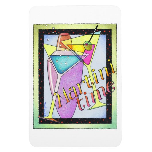 MAGNET FLEXIBLE AIMANT FLEXIBLE - HEURE MARTINI (Vertical)