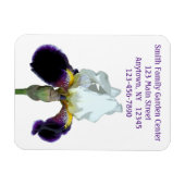 Magnet Flexible Aimant flexible Iris violet et blanc (Horizontal)