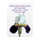 Magnet Flexible Aimant flexible Iris violet et blanc (Vertical)
