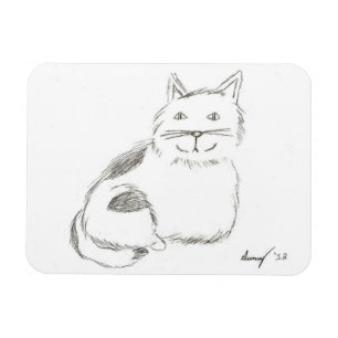 Magnet Flexible Aimant flexible Kitty Sketch