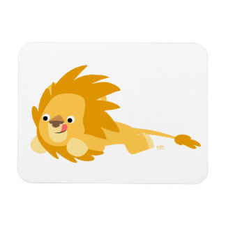 Magnet Flexible Aimant flexible Lion à caricature bondissante mign