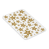 Magnet Flexible Aimant flexible "Or" Stars blanc (Côté Droit)