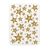Magnet Flexible Aimant flexible "Or" Stars blanc (Vertical)