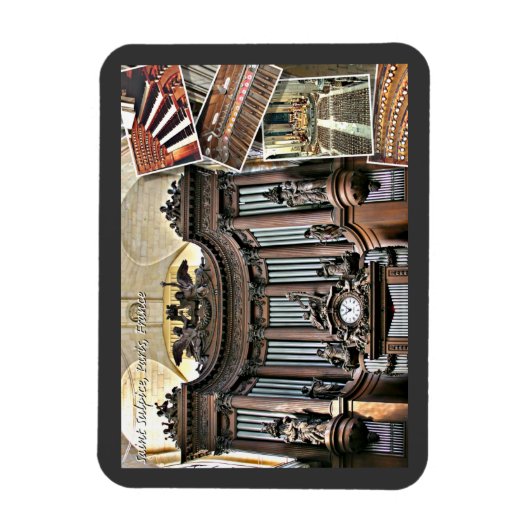 Magnet Flexible Aimant flexible orgue Paris (Vertical)